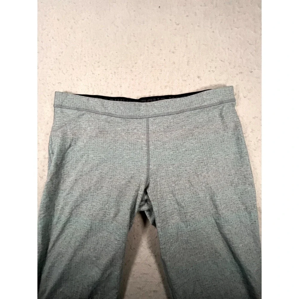 Under Armour ColdGear Leggings Women XL Heather Gray Fitted Fit Mid Rise Running
